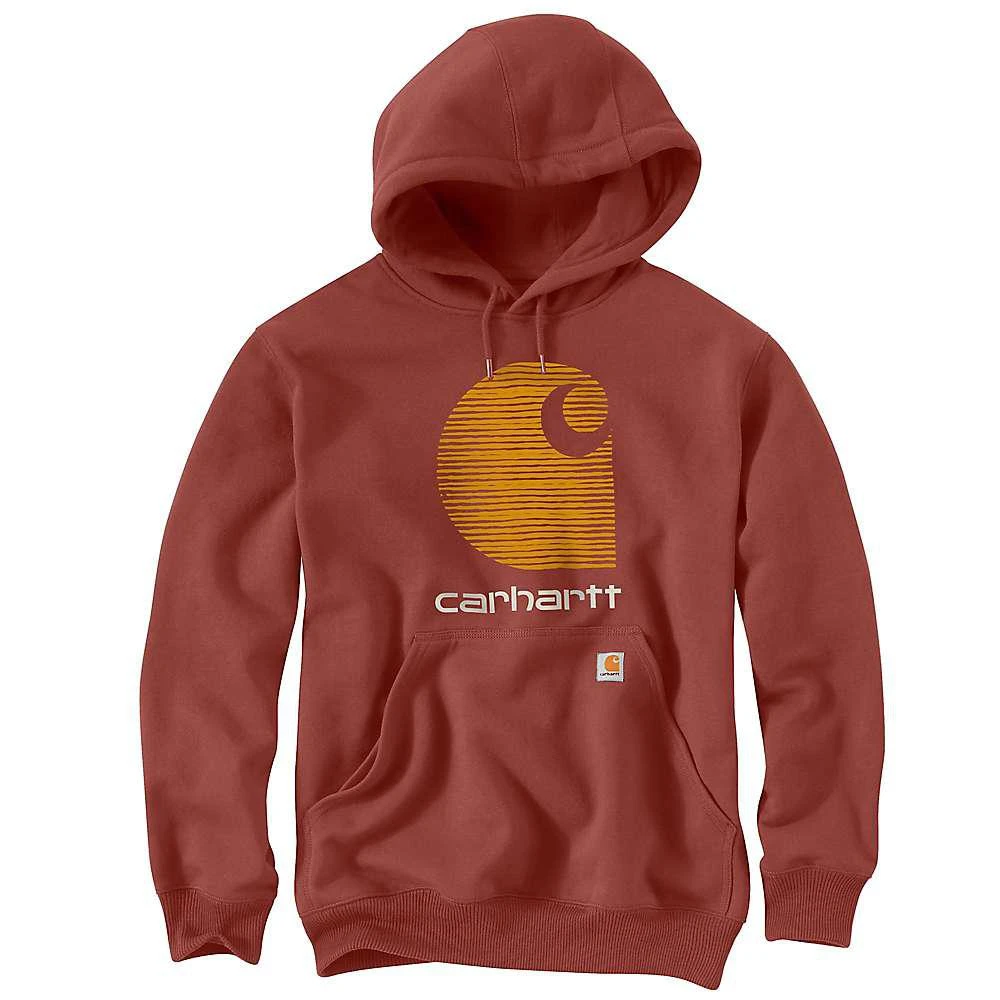 商品Carhartt|Men's Rain Defender Loose Fit Midweight C Logo Graphic Sweatshirt,价格¥291,第3张图片详细描述