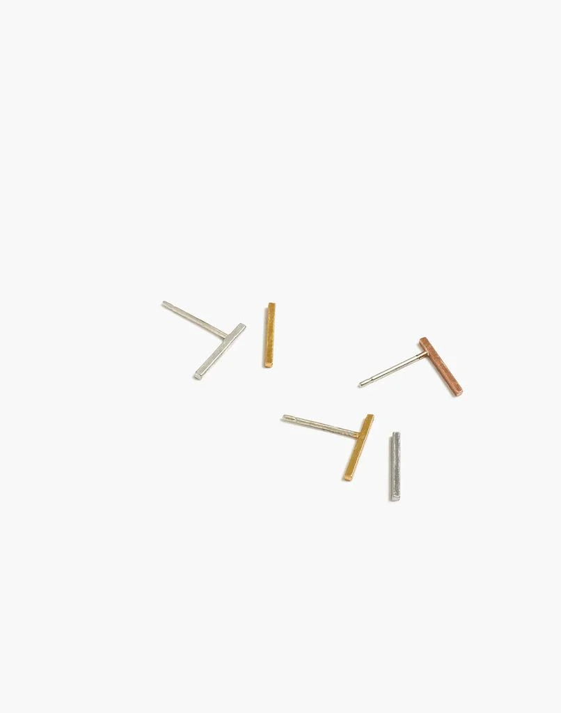 商品Madewell|Mix-and-Match Bar Stud Earrings,价格¥212,第1张图片