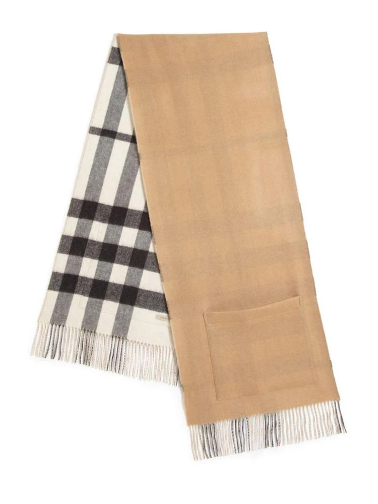 商品Burberry|Helene Cashmere & Wool Pocket Stole,价格¥5958,第2张图片详细描述