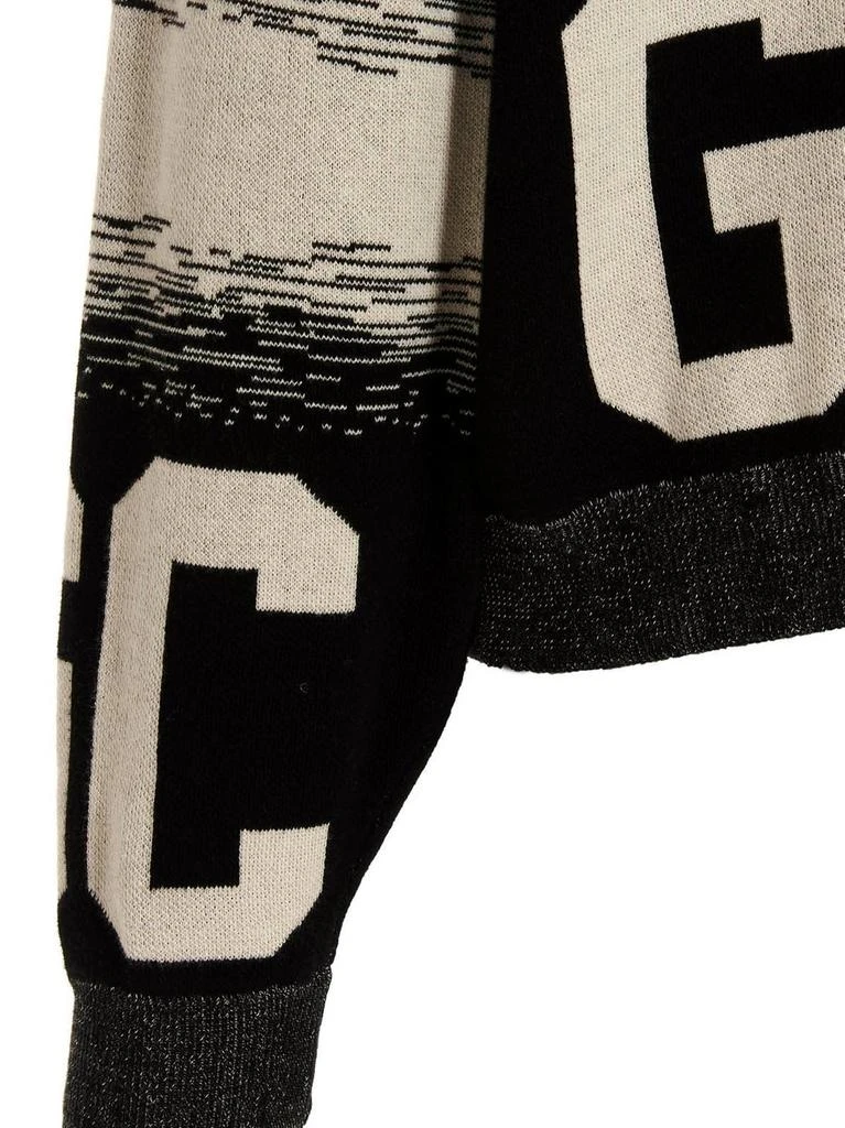 商品GCDS|GCDS Logo Intarsia Striped Knit Sweater,价格¥3642,第3张图片详细描述