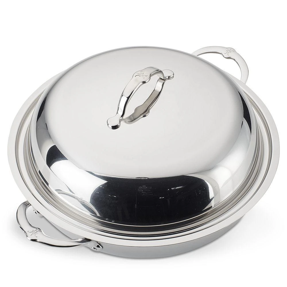 ProBond® Forged 14" Professional Clad Stainless Steel Wok with Dome Lid 商品