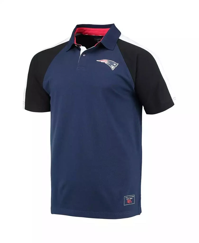 商品Tommy Hilfiger|Men's Navy, White New England Patriots Holden Raglan Polo Shirt,价格¥390,第2张图片详细描述