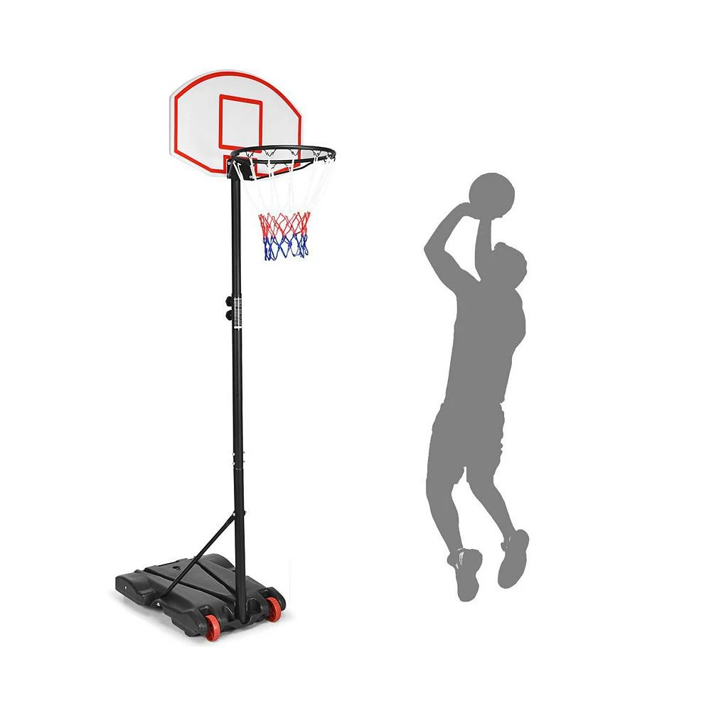 商品Costway|Adjustable Basketball Hoop System Stand Kid Indoor Outdoor Net Goal,价格¥536,第1张图片