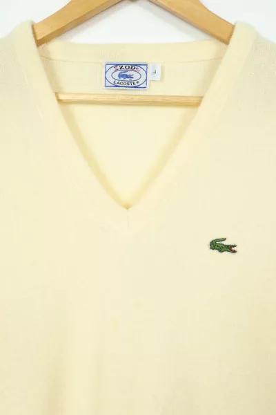 Vintage Lacoste V-Neck Sweater商品第2张图片规格展示