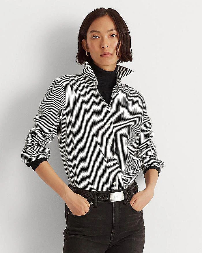 商品Ralph Lauren|Striped Button Front Top,价格¥673,第5张图片详细描述