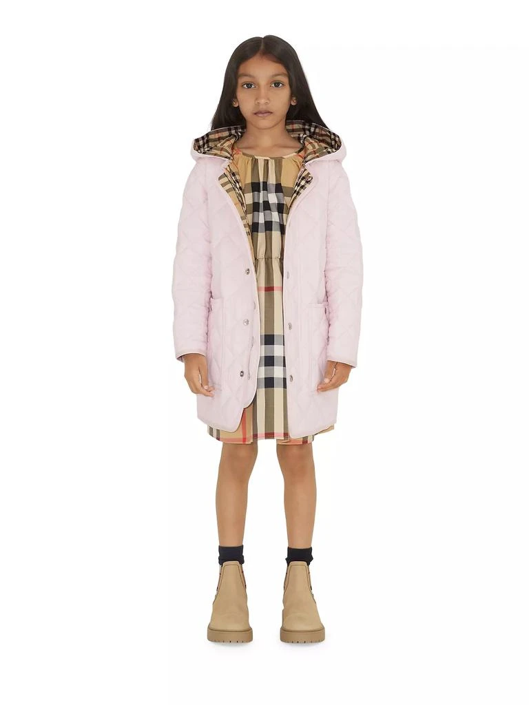 商品Burberry|Little Girl's & Girl's Reilly Quilted Jacket,价格¥2698,第3张图片详细描述