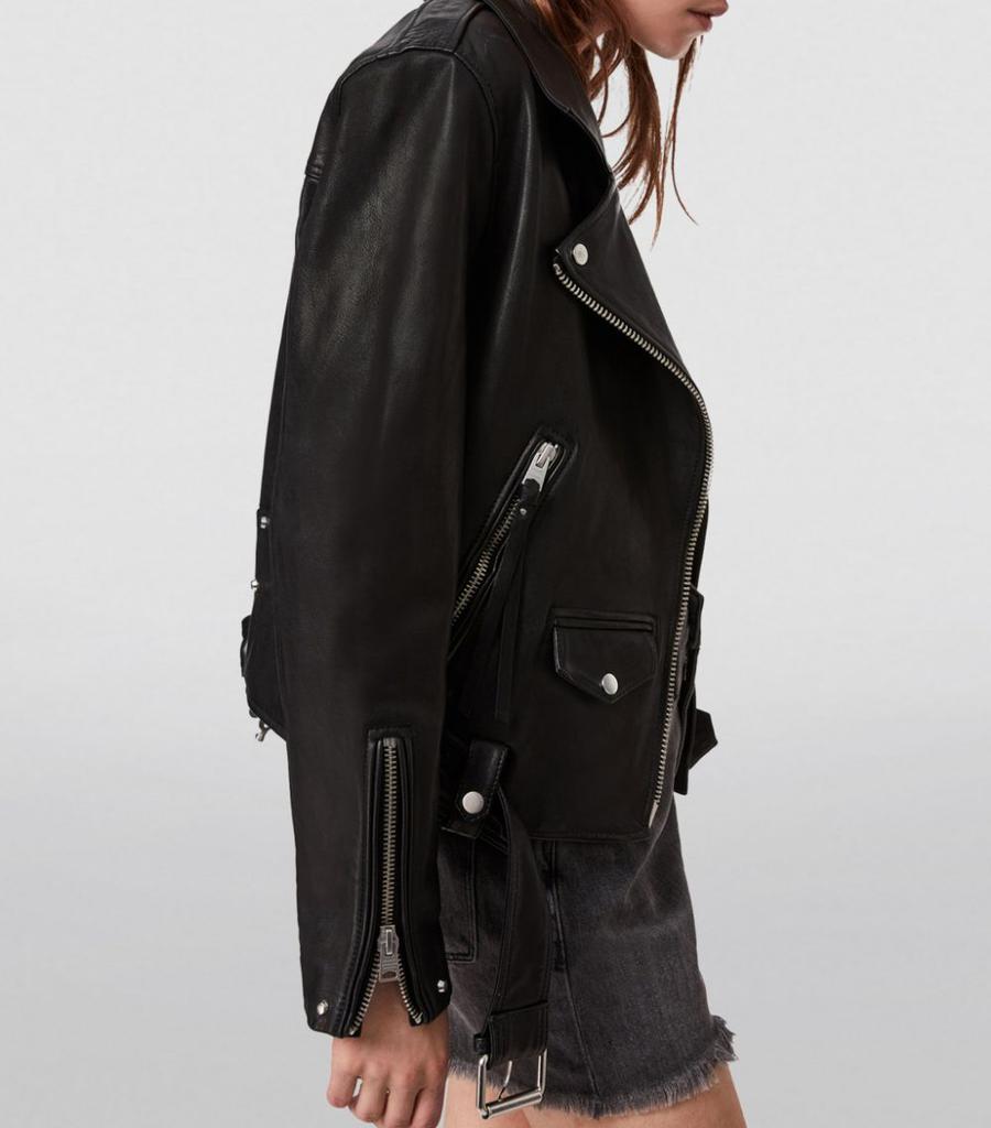 Leather Luna Biker Jacket商品第7张图片规格展示