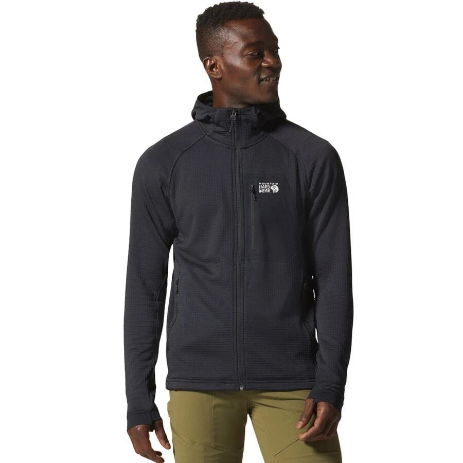 商品Mountain Hardwear|Polartec Power Grid Full-Zip Hoodie - Men's,价格¥546,第1张图片