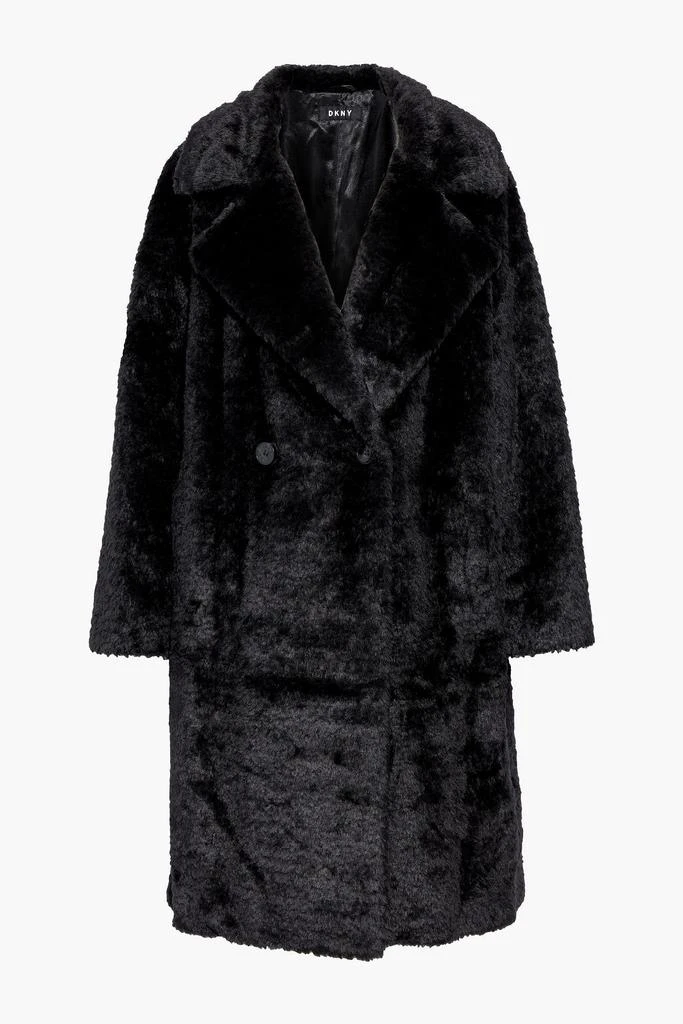 商品DKNY|Double-breasted faux fur coat,价格¥796,第3张图片详细描述