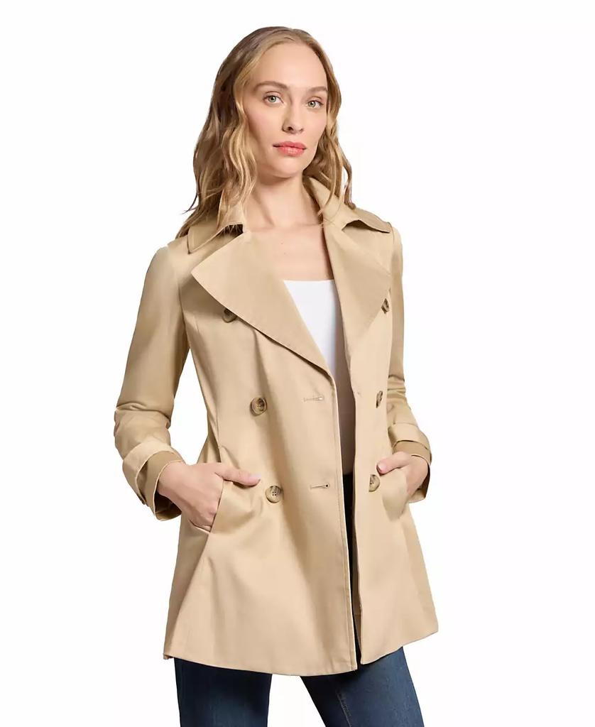 JONES NEW YORK Women's Trench Double Breasted Collared Coat
