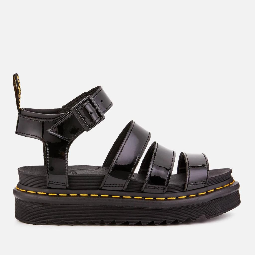 商品Dr. Martens|Dr. Martens Women's Blaire Patent Lamper Strappy Sandals - Black,价格¥497,第1张图片