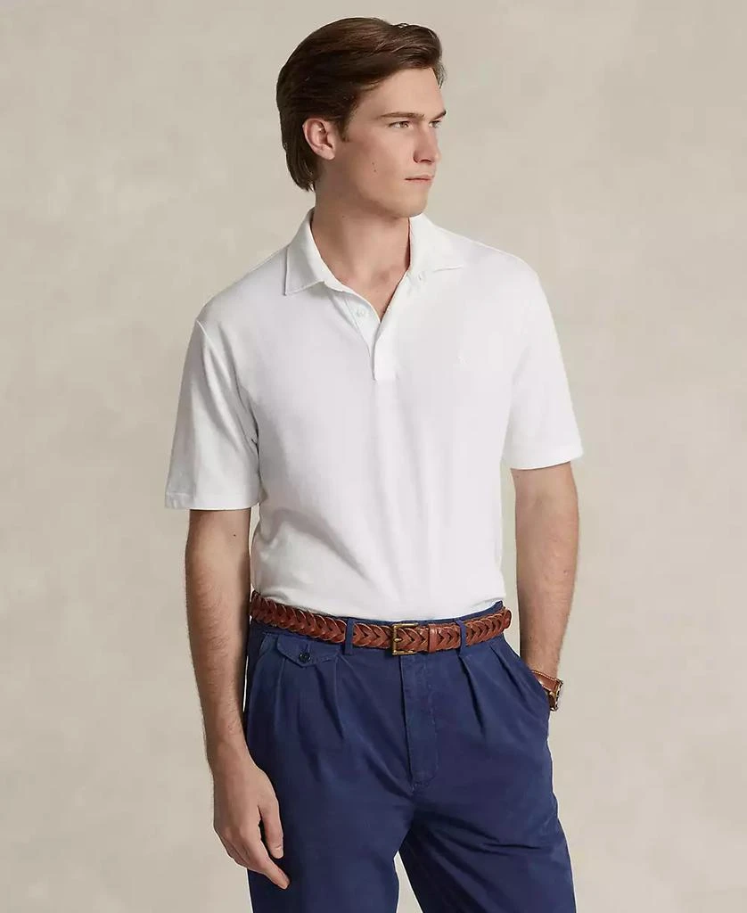 商品Ralph Lauren|男士经典版型棉麻 Polo 衫,价格¥379,第1张图片