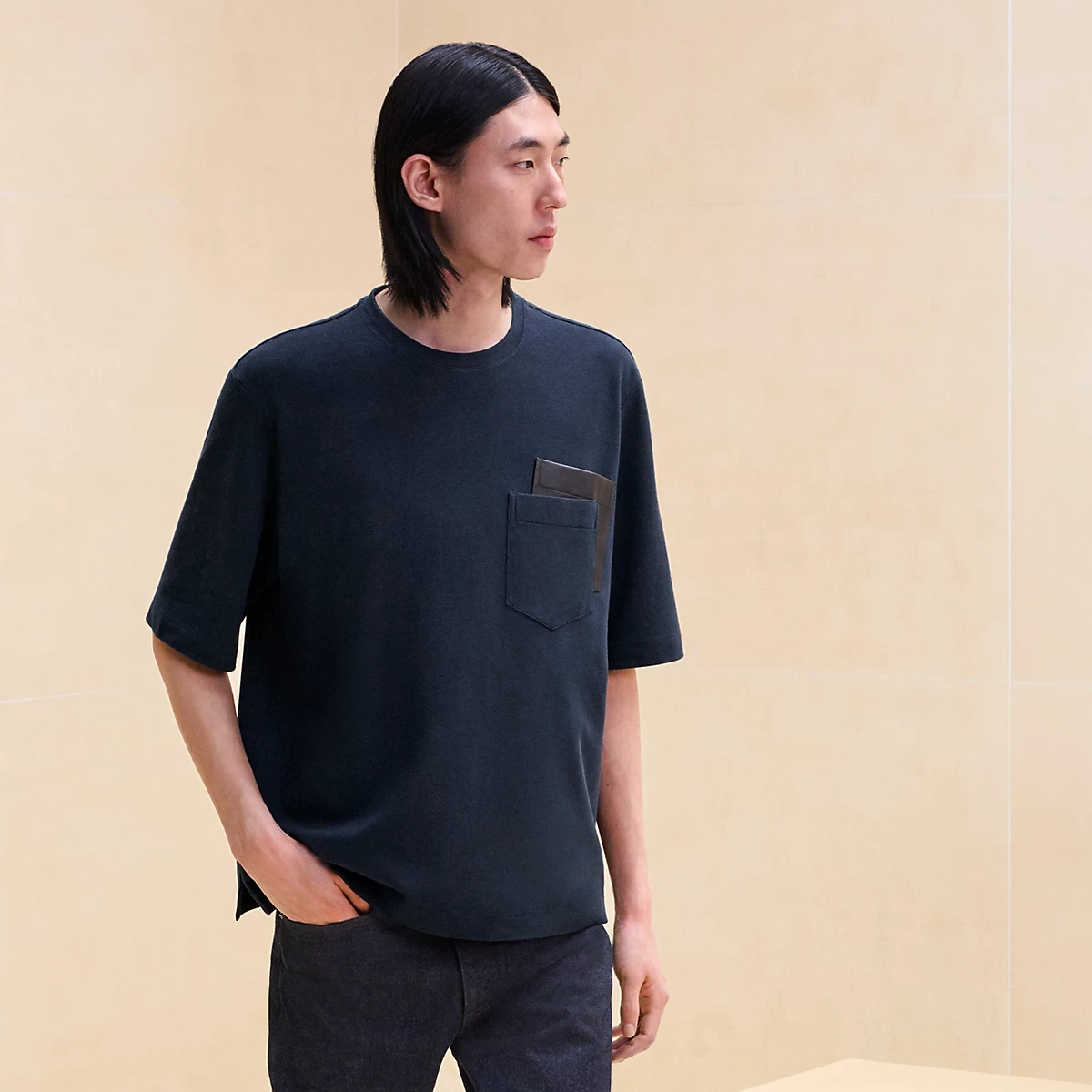 【预售】 爱马仕 24秋冬 男士 短袖T恤 T-shirt poche ombrée H467970HA01 商品