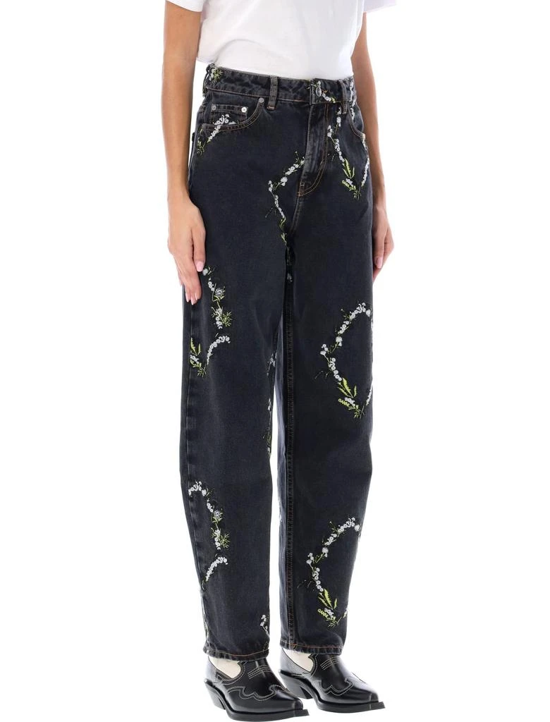 商品Ganni|Ganni Embroidered Denim Pants,价格¥2019,第2张图片详细描述