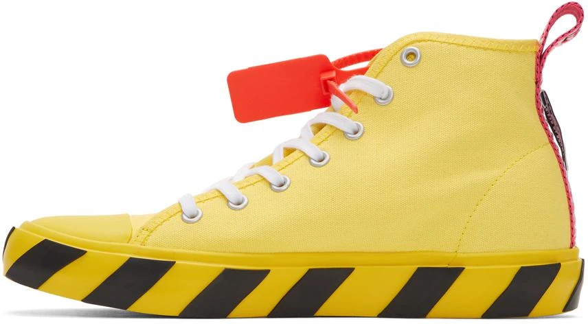 商品Off-White|Yellow & Black Arrows Mid-Top Sneakers,价格¥2853,第3张图片详细描述