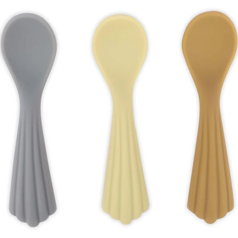 商品Konges Sløjd|Silicone spoons 3 pack in blue vanilla and caramel,价格¥213,第1张图片