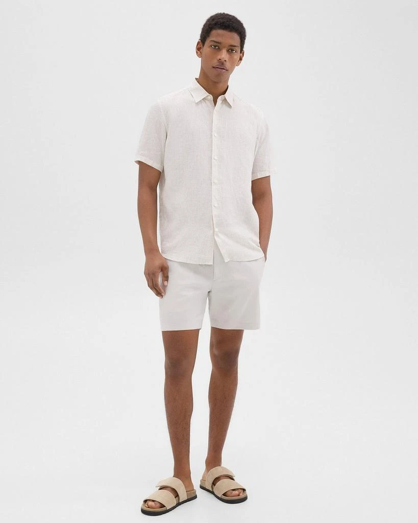 商品Theory|Irving Short-Sleeve Shirt in Relaxed Linen,价格¥863,第5张图片详细描述