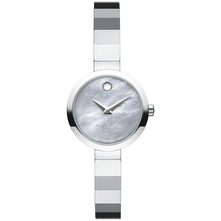 商品Movado|Women's Swiss Novella Stainless Steel Bangle Bracelet Watch 24mm 0607110,价格¥3744,第1张图片