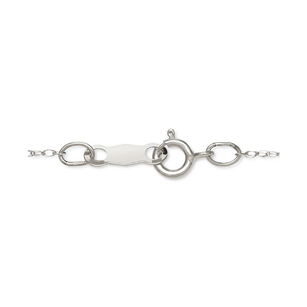 商品Belle de Mer|Cultured Freshwater Pearl (6mm) & Diamond Accent 18" Pendant Necklace in 14k White Gold, Created for Macy's,价格¥3022,第5张图片详细描述