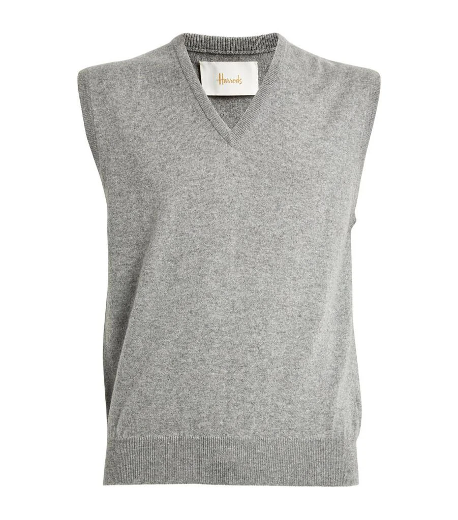 商品Harrods|Cashmere V-Neck Sweater Vest,价格¥1478,第1张图片