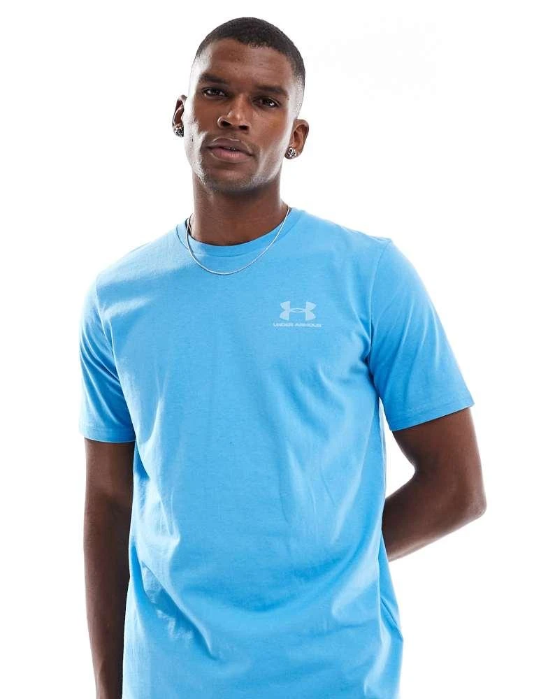 商品Under Armour|Under Armour Sportstyle left chest logo short sleeve t-shirt in blue,价格¥254,第1张图片