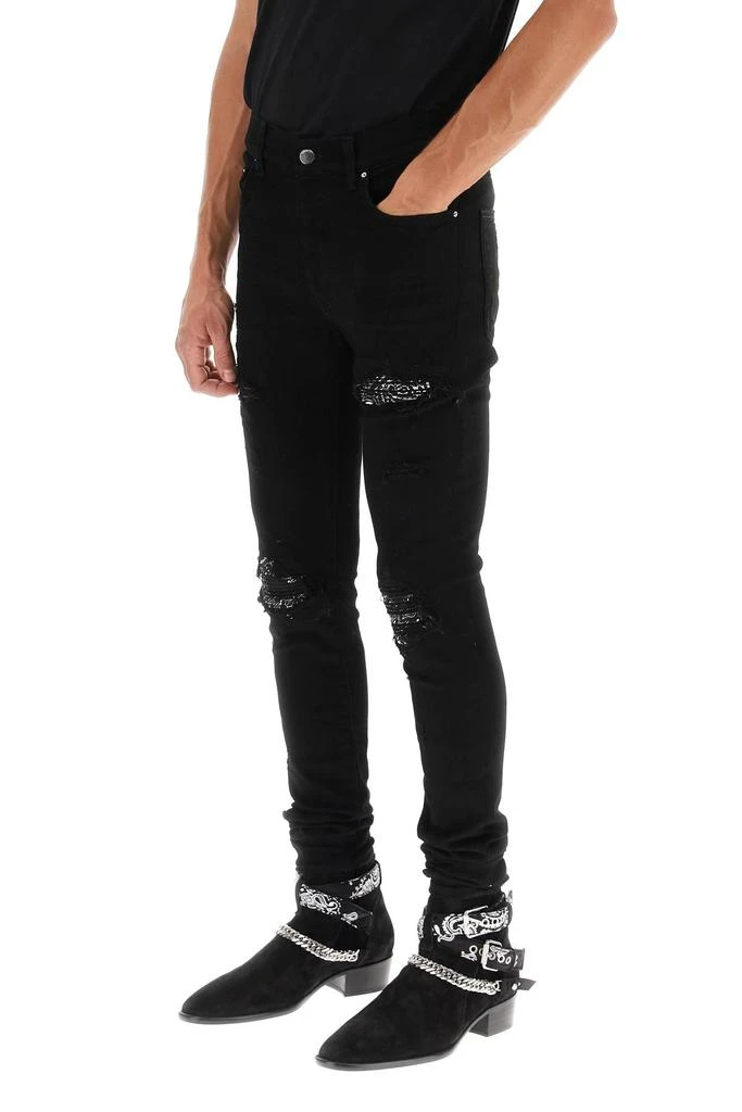 商品AMIRI|Amiri Mx1 Bandana Jeans In Black,价格¥6074,第4张图片详细描述