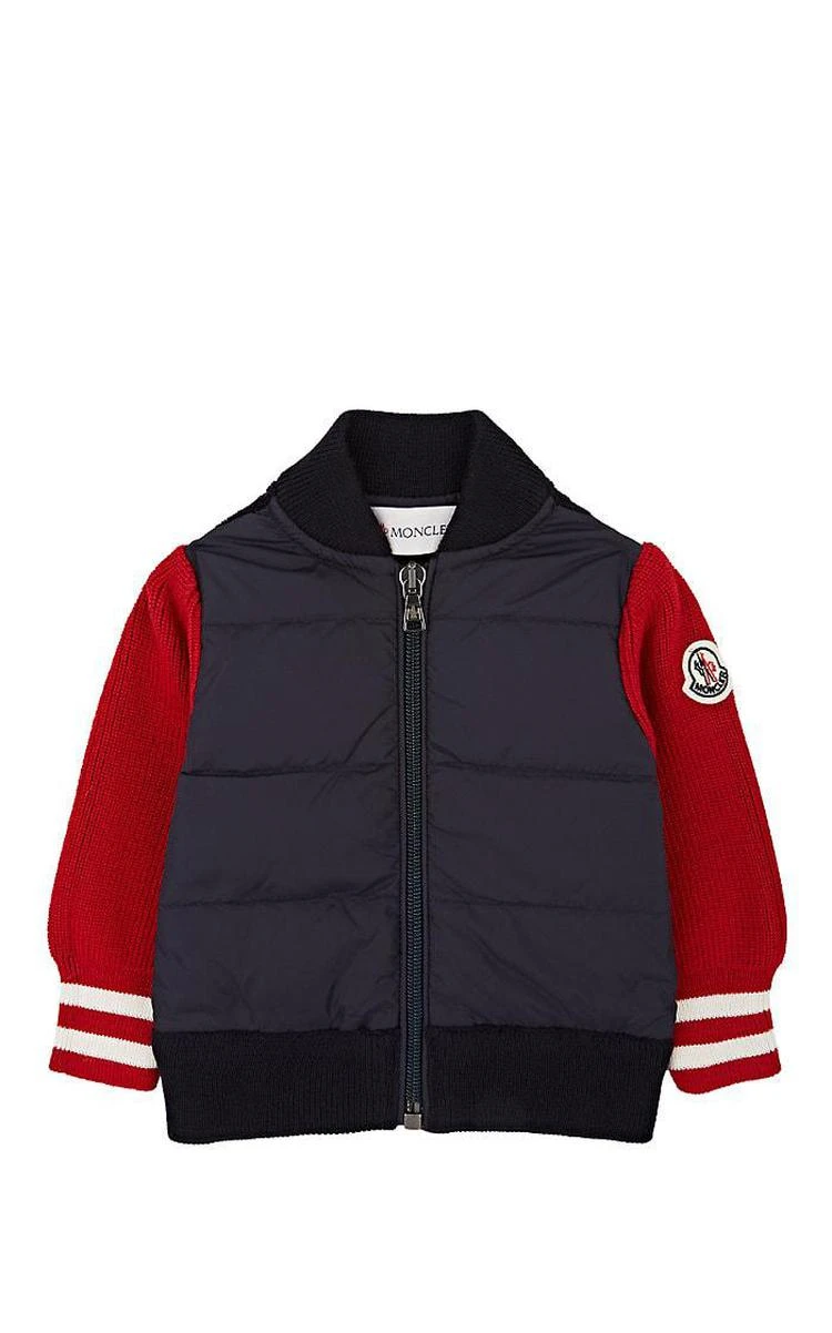 商品Moncler|Infants' Down-Quilted Wool-Blend Cardigan,价格¥1974,第1张图片