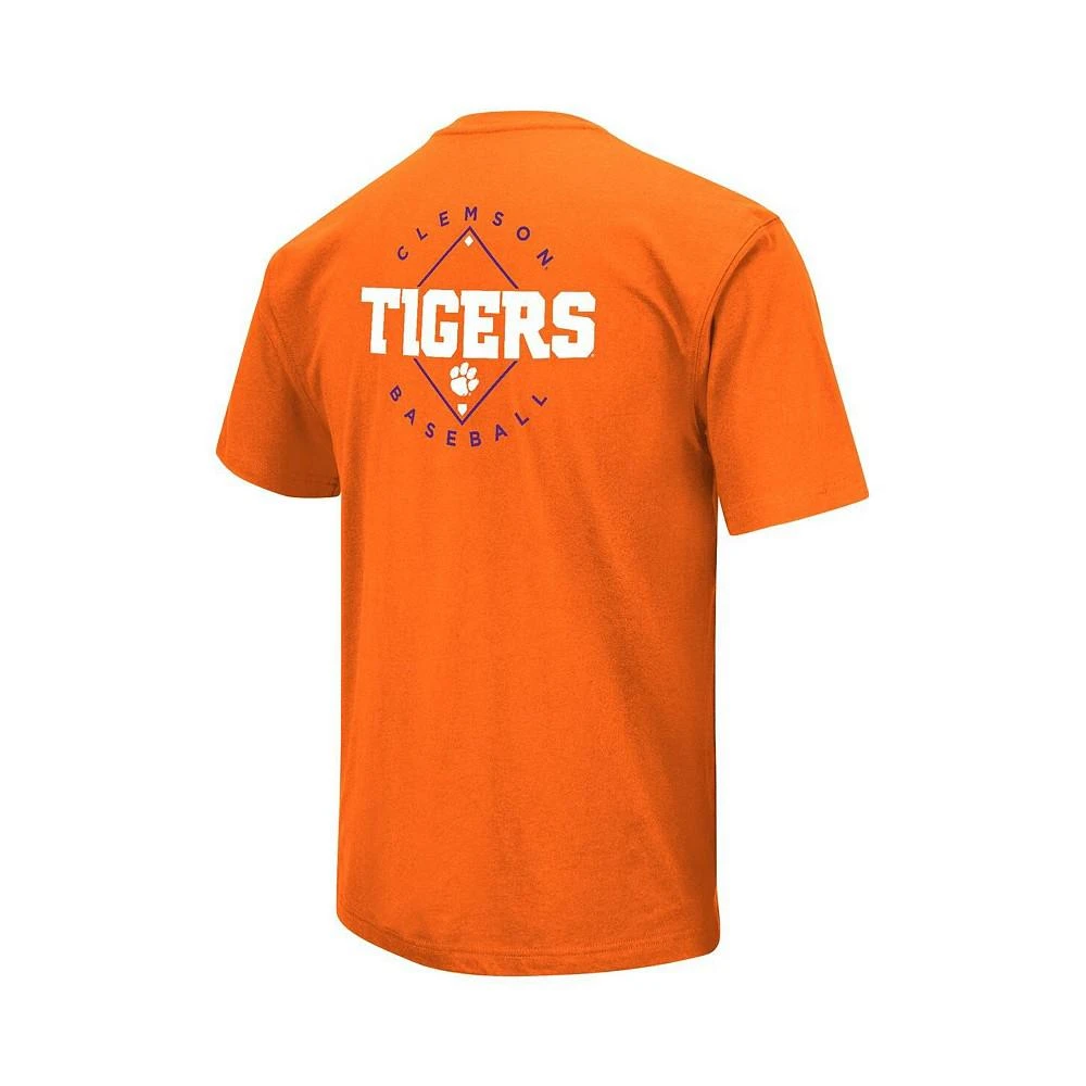 商品Colosseum|Men's Orange Clemson Tigers Baseball On-Deck 2-Hit T-shirt,价格¥224,第3张图片详细描述