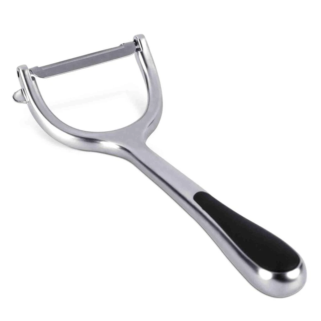 商品Home Basics|Home Basics Nova Collection Zinc Horizontal Vegetable Peeler, Silver,价格¥107,第1张图片