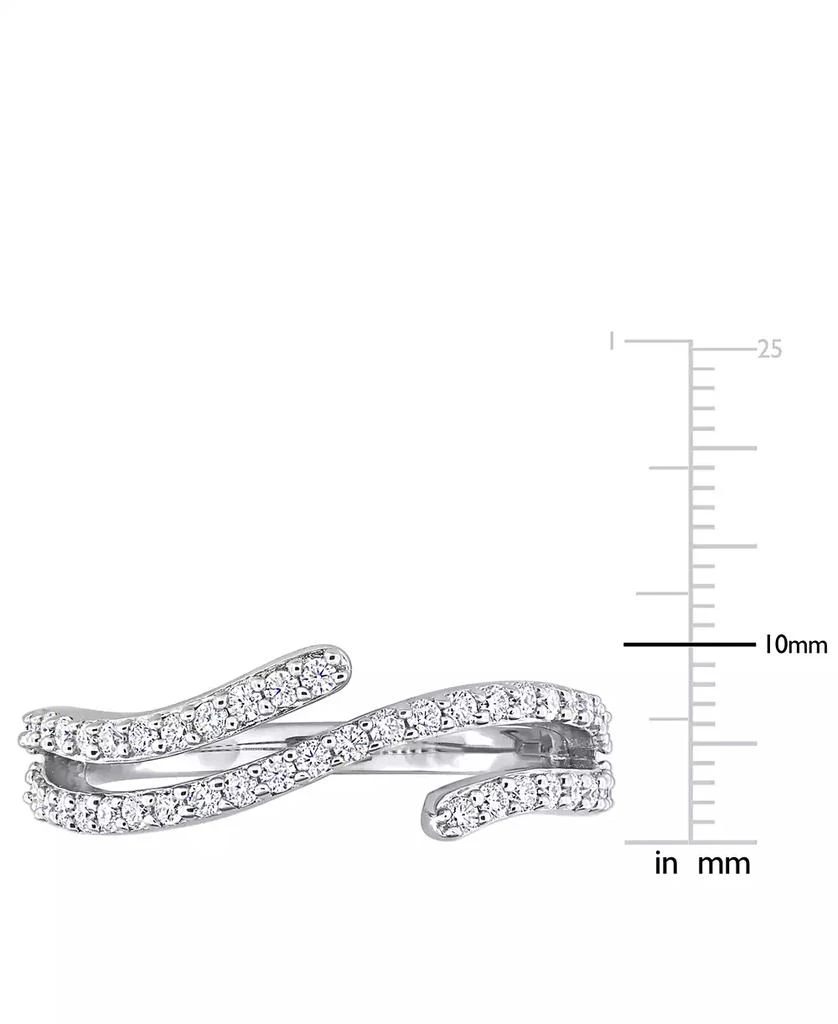 商品Macy's|Moissanite Wrap Statement Ring (1/2 ct. t.w.) in Sterling Silver,价格¥1178,第4张图片详细描述