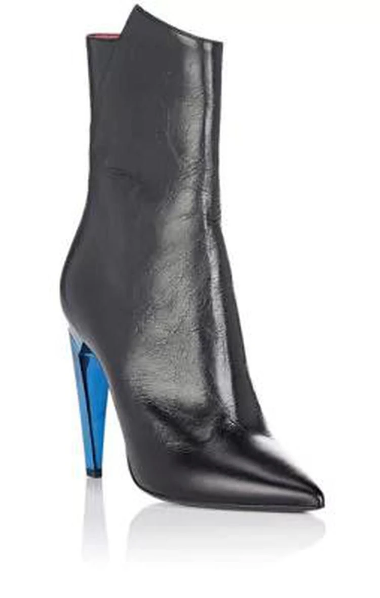 商品Yves Saint Laurent|Freja Leather Ankle Boots,价格¥5346,第2张图片详细描述