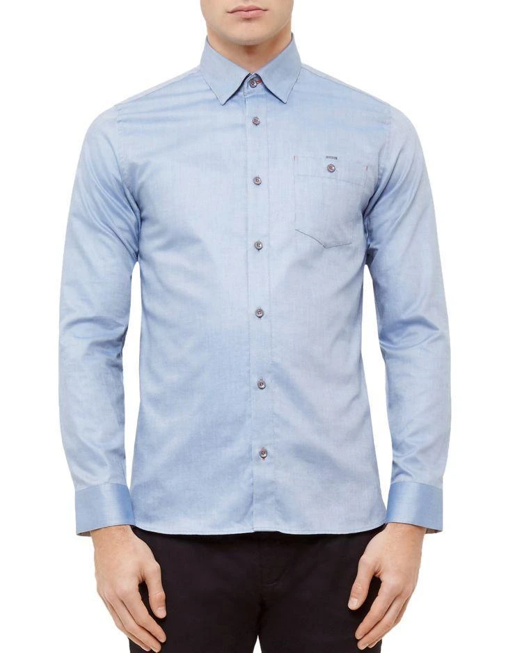 商品Ted Baker London|Portmyo End on End Regular Fit Button-Down Shirt,价格¥571,第1张图片