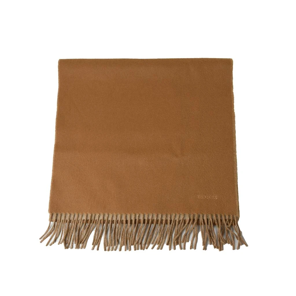 商品Hermes|Hermes Recto Verso Muffler Gold,价格¥4708,第1张图片