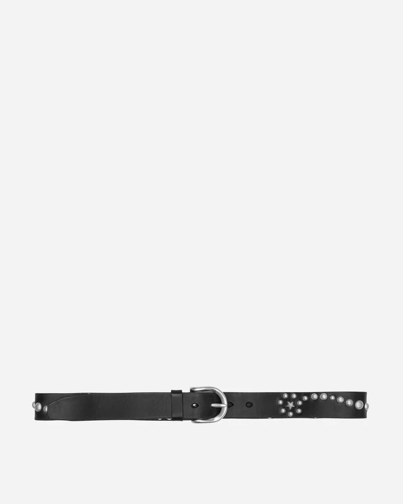 商品Our Legacy|Star Fall Bridle Leather Belt Black,价格¥1399,第1张图片