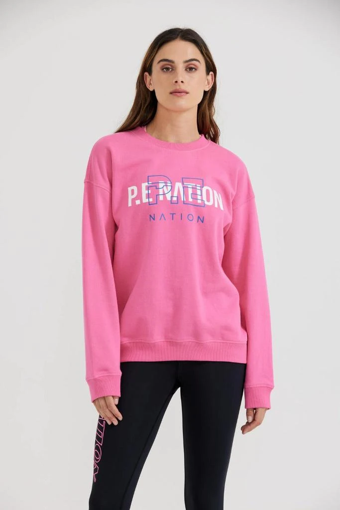 商品PE Nation|Womens P.E Nation Pink Unity Sweat Knockout,价格¥1012,第1张图片