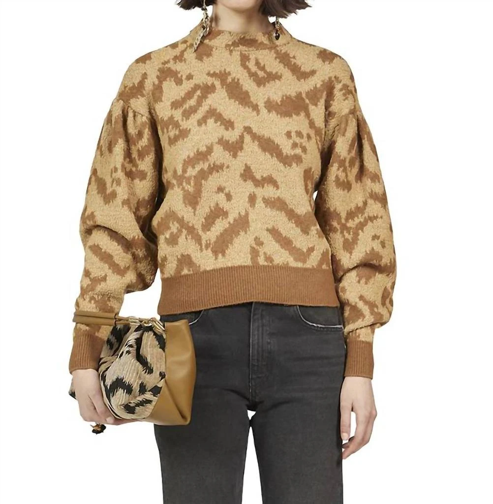 商品Ulla Johnson|Nalla Pullover In Fennec,价格¥2230,第1张图片