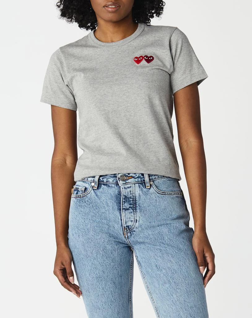 商品Comme des Garcons|Women's Double Heart T-Shirt,价格¥279,第1张图片
