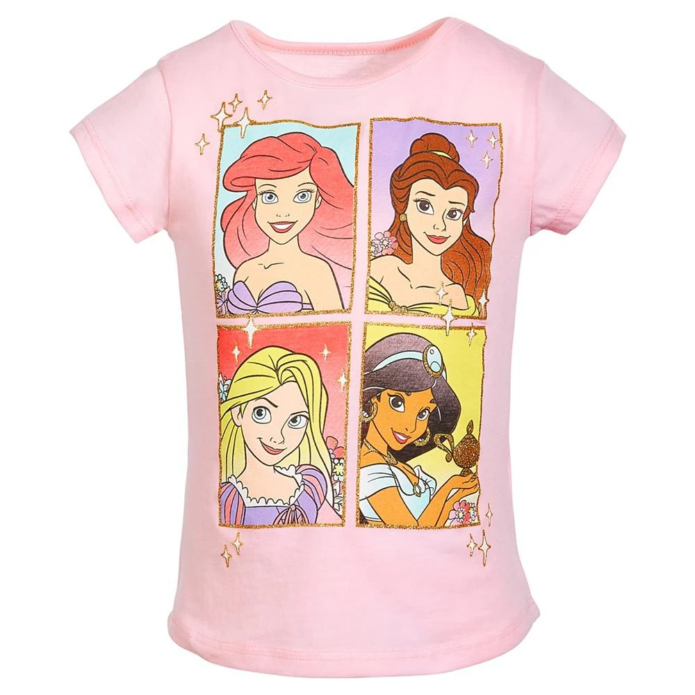 商品Disney|Little Girls Disney Princess Short Sleeve Tee,价格¥74,第1张图片