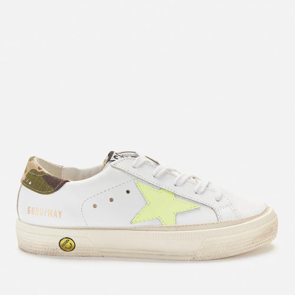 Golden Goose Kids' Leather Upper Star And Heel Trainers商品第1张图片规格展示