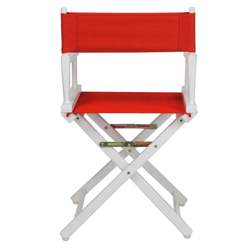 商品Casual Home|18" Director's Chair White Frame-Red Canvas,价格¥687,第3张图片详细描述