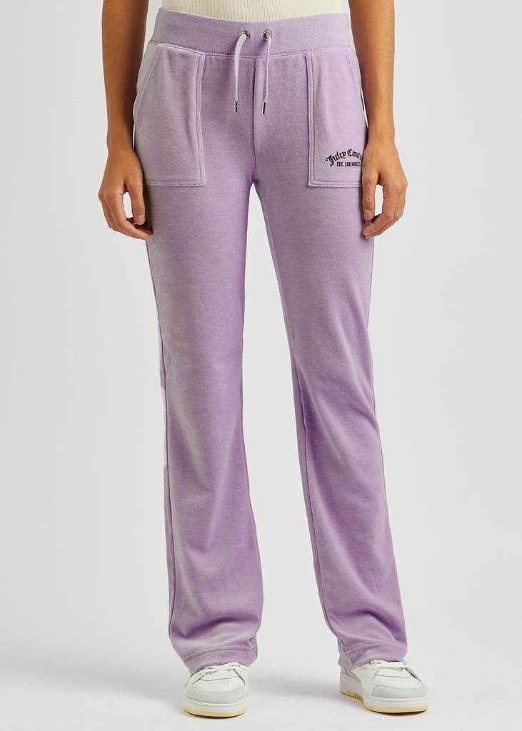 商品Juicy Couture|Del Ray logo-embroidered velour sweatpants,价格¥1082,第4张图片详细描述