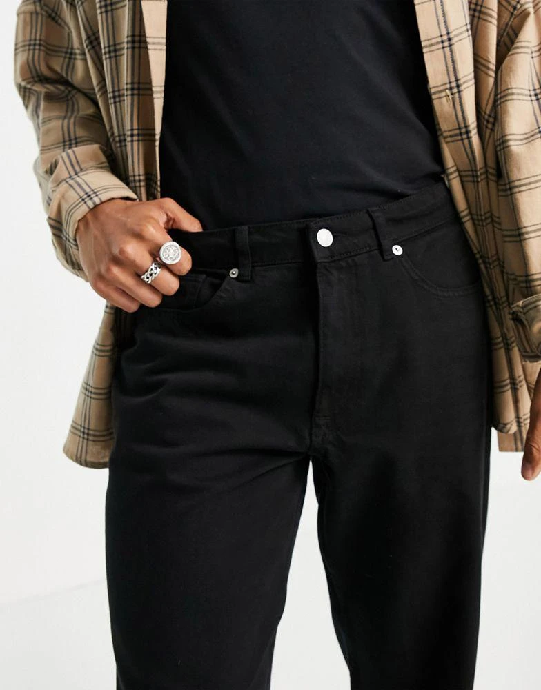 商品Topman|Topman baggy jeans in black,价格¥206,第4张图片详细描述
