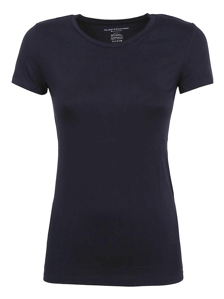 商品MAJESTIC FILATURES|Majestic Filatures Womens Blue Other Materials T-Shirt,价格¥1342,第1张图片