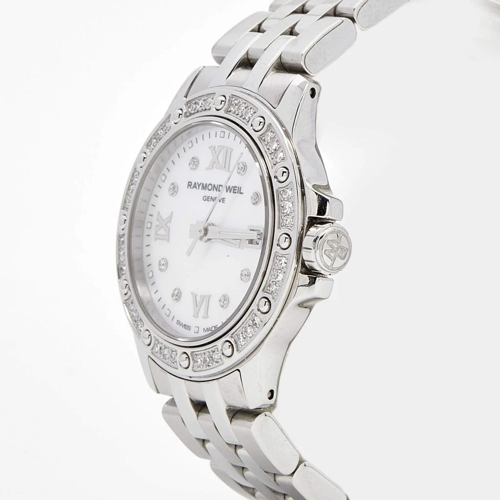 商品[二手商品] Raymond Weil|Raymond Weil Mother of Pearl Diamond Stainless Steel Tango 5399-STS-00995 Women's Wristwatch 28MM,价格¥4317,第2张图片详细描述
