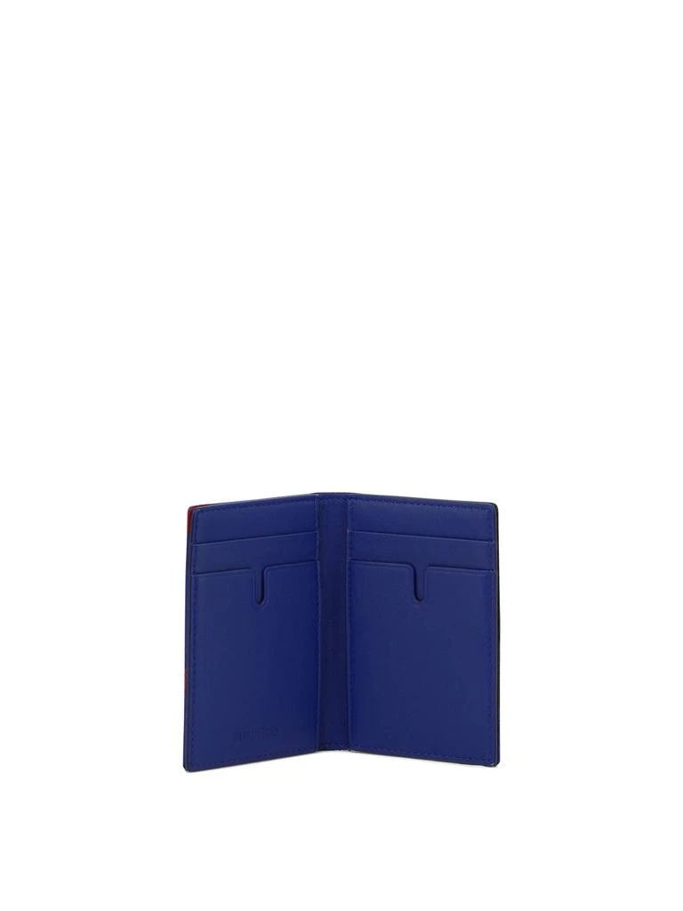 商品Burberry|Check Card Holder Wallets & Card Holders Blue,价格¥900,第5张图片详细描述