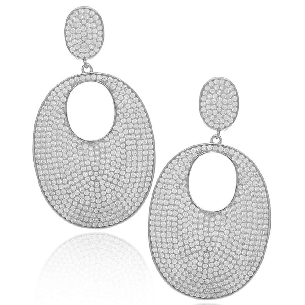 商品Suzy Levian|Suzy Levian Cubic Zirconia Sterling Silver Earrings,价格¥1924,第1张图片