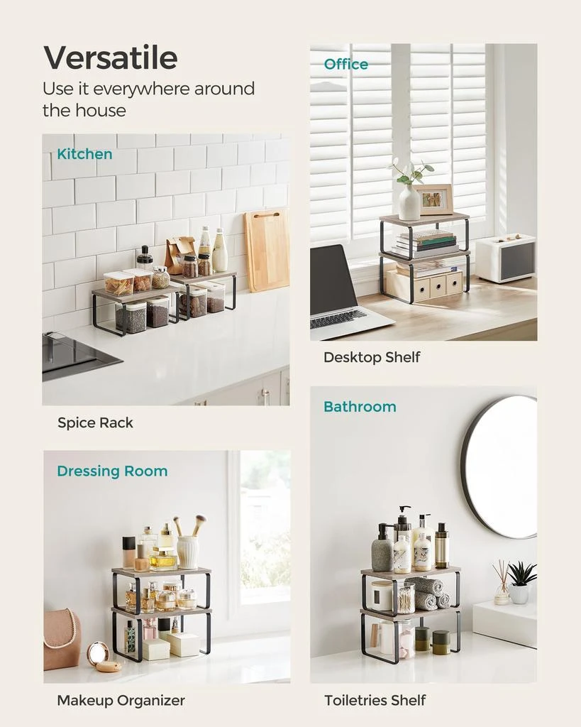 商品BreeBe|Set of 2 Kitchen Counter Shelves,价格¥508,第3张图片详细描述