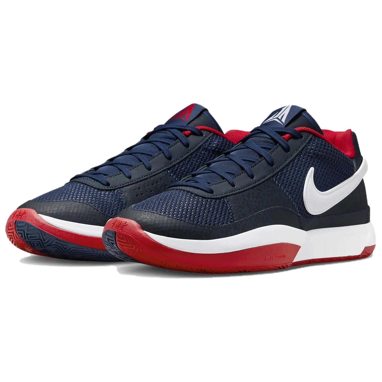 商品[国内直发] NIKE|Ja 1 舒适百搭 低帮 篮球鞋 男女同款 蓝红色,价格¥927,第5张图片详细描述