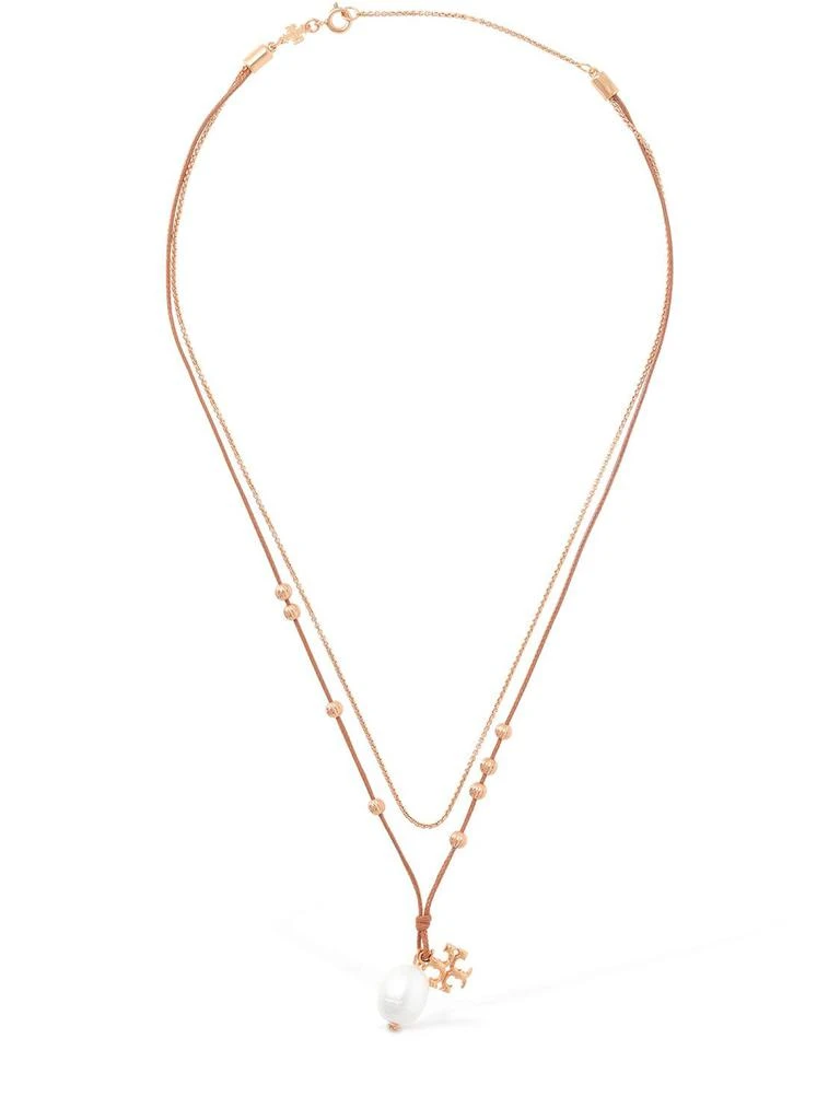 商品Tory Burch|Kira Pearl Double Chain Necklace,价格¥1162,第1张图片