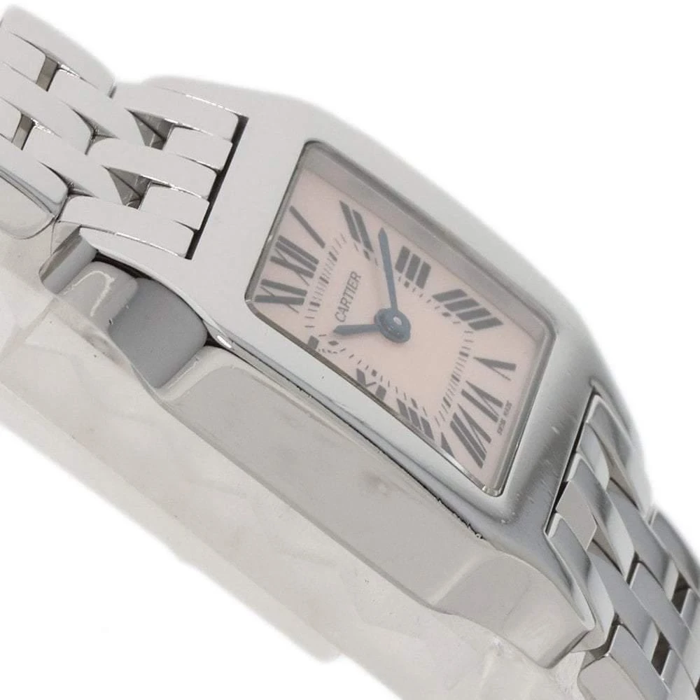 Cartier Pink Stainless Steel Santos Demoiselle W25075Z5 Quartz Women's Wristwatch 20mm 商品